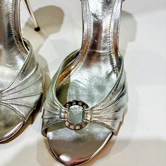 ALDO Mogalecity silver open  toe sandals - Picture 9 of 9